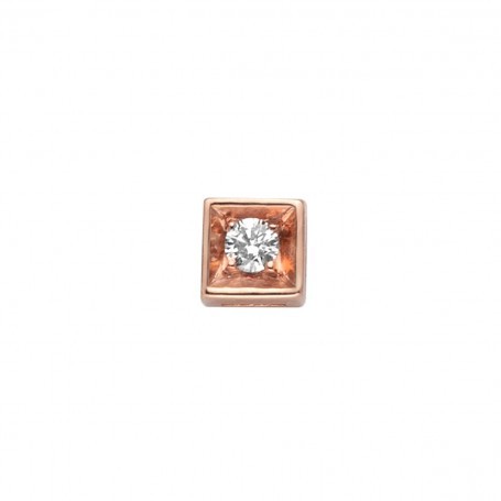 ELEMENTS - CHARM IN ORO ROSA E DIAMANTE BIANCO