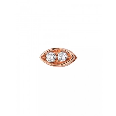 ELEMENTS - CHARM OCCHIO IN ORO ROSA E DIAMANTI BIANCHI