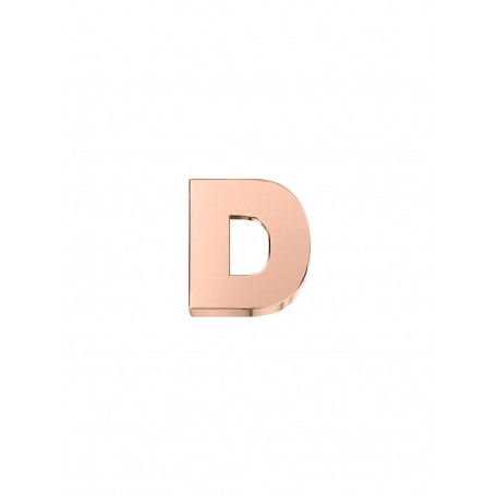 ELEMENTS - CHARM LETTERA D IN ORO ROSA