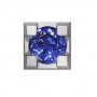 ELEMENTS - CHARM GRIFFE IN ORO BIANCO E ZAFFIRO
