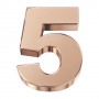 ELEMENTS - CHARM NUMERO 5 IN ORO ROSA