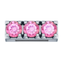 ELEMENTS - CHARM TRIS MILLE LUCI IN ORO BIANCO E TOPAZIO ROSA