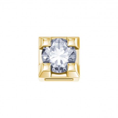 ELEMENTS - CHARM GRIFFE IN ORO GIALLO E DIAMANTE BIANCO