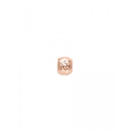ELEMENTS - CHARM PALLINA IN ORO ROSA MARTELLATO