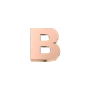 ELEMENTS - CHARM LETTERA B IN ORO ROSA