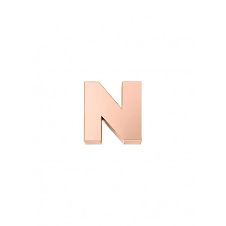 ELEMENTS - CHARM LETTERA N IN ORO ROSA