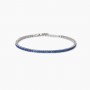 MABINA - COLLEZIONE TENNIS CLUB - BRACCIALE TENNIS UOMO CON ZAFFIRI SINTETICI