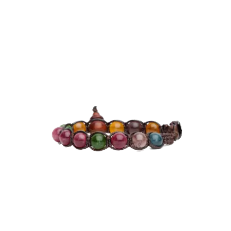 TAMASHII - BRACCIALE ORIGINALE PIETRE COLORI MISTI