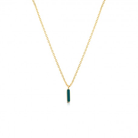 OPS - COLLEZIONE COLOR LETTER - COLLANA CON LETTERA I CON SMALTO COLORATO