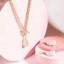 BRONZALLURE - ORECCHINI PENDENTI A GOCCIA CON PERLE BAROCCHE D'ACQUA DOLCE BIANCHE