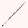BRONZALLURE - BRACCIALE MAGLIE OVALI INTRECCIATE