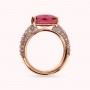 BRONZALLURE - ANELLO CON PRISMA GEM TAGLIO MOSAICO E PAVE' DI CUBIC ZIRCONIA
