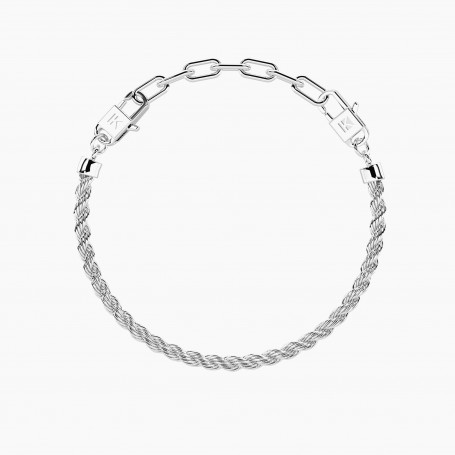 KIDULT - COLLEZIONE HOLIDAY - BRACCIALE COMPONIBILE CON CATENA CORDA