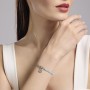 KIDULT - COLLEZIONE SENORITA - BRACCIALE COMPONIBILE CON ZIRCONI ACQUAMARINA