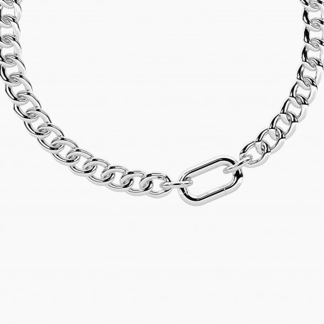 KIDULT - COLLEZIONE CUBANO - BRACCIALE COMPONIBILE CATENA MAGLIA ALLUNGATA E GROUMETTE
