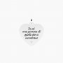 KIDULT - COLLEZIONE PERSONA SPECIALE - CIONDOLO A FORMA DI CUORE CON FRASE DICKENS