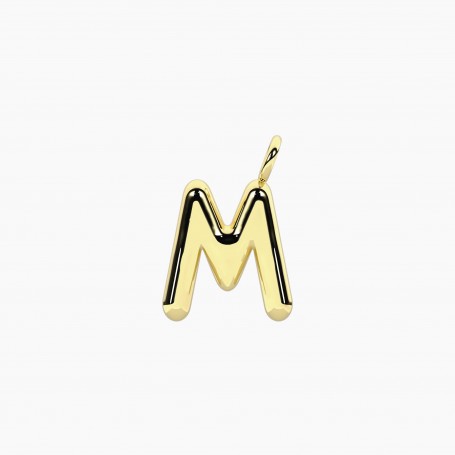 KIDULT - COLLEZIONE INIZIALE - CIONDOLO DORATO LETTERA "M"