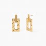 KIDULT - COLLEZIONE STYLE 05 - ORECCHINI DORATI CON PENDENTI MARTELLATI