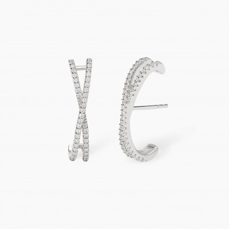 MABINA - COLLEZIONE TRA LE TUE BRACCIA - ORECCHINI IN ARGENTO E ZIRCONI