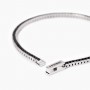MABINA - COLLEZIONE TENNIS CLUB - BRACCIALE TENNIS UOMO CON ZIRCONI NERI