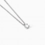 MABINA - COLLEZIONE SHINY - GIROCOLLO IN ARGENTO CON CATENA FORZATINA E PUNTO LUCE