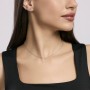 MABINA - COLLEZIONE SHINY - GIROCOLLO IN ARGENTO CON CATENA FORZATINA E PUNTO LUCE