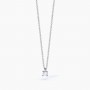 MABINA - COLLEZIONE SHINY - GIROCOLLO IN ARGENTO CON CATENA FORZATINA E PUNTO LUCE