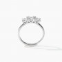 MABINA - COLLEZIONE TRILOGY - ANELLO TRILOGY REGOLABILE CON ZIRCONI BIANCHI