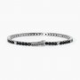 MABINA - COLLEZIONE TENNIS CLUB - BRACCIALE TENNIS DA UOMO BIANCO E NERO