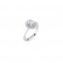 AMEN - ANELLO MINI ROYAL LADY CON ZIRCONE LILLA
