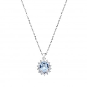 AMEN - COLLANA ROYAL LADY ZIRCONE ACQUAMARINA