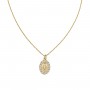 AMEN - COLLANA MINI MADONNA MIRACOLOSA CON ZIRCONI DORATA