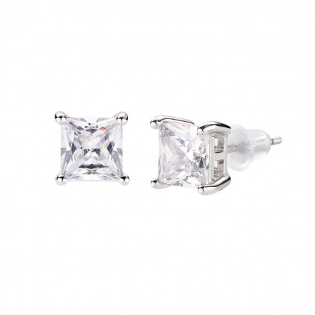 AMEN - ORECCHINI DIAMONDS CON PUNTO LUCE QUADRATO GRANDE