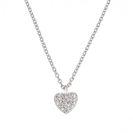 AMEN - COLLANA "CUORE" IN ARGENTO CON ZIRCONI
