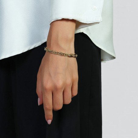 UNOAERRE - BRACCIALE CATENA  DORATO