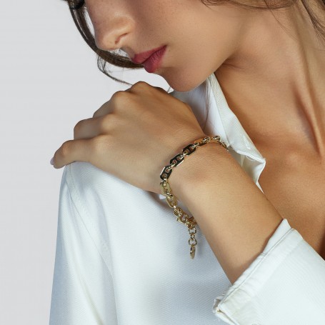 UNOAERRE - BRACCIALE CATENA  DORATO