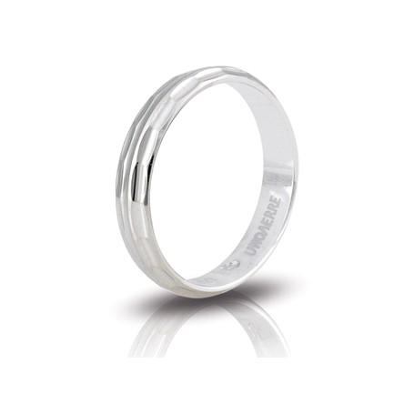 UNOAERRE - FEDINA PEONIA IN ARGENTO BIANCO