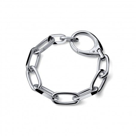 UNOAERRE - BRACCIALE ARGENTATO CHIUSURA MAXI