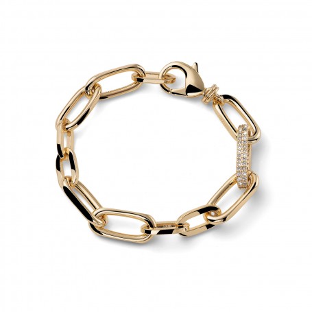 UNOAERRE - BRACCIALE CON MAGLIA IN ZIRCONI