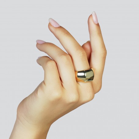 UNOAERRE - ANELLO A FASCIA DORATO