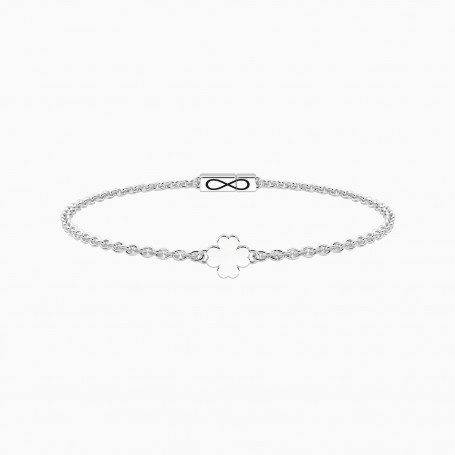KIDULT - QUADRIFOGLIO - BRACCIALE CON QUADRIFOGLIO E CHIUSURA NON REVERSIBILE