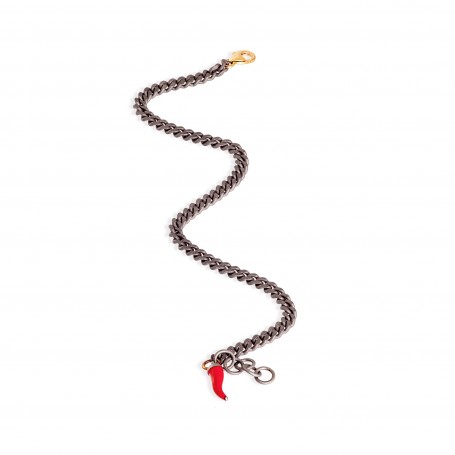MANO J - BRACCIALE GROUMETTE FINE E ORO ROSA 9KT