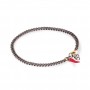 MANO J - BRACCIALE GROUMETTE FINE E ORO ROSA 9KT