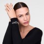 DANIEL WELLINGTON - OROLOGIO QUADRO MINI ARCH 3-LINK ONYX SUNRAY SILVER - 15.4X18.2MM