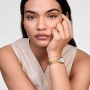 DANIEL WELLINGTON - OROLOGIO JULIETTE BRAIDED MESH WHITE SUNRAY GOLD - 20X26MM
