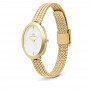 DANIEL WELLINGTON - OROLOGIO JULIETTE BRAIDED MESH WHITE SUNRAY GOLD - 20X26MM