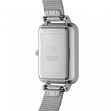 DANIEL WELLINGTON - OROLOGIO QUADRO PRESSED STERLING - 20X26MM