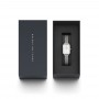 DANIEL WELLINGTON - OROLOGIO QUADRO PRESSED STERLING - 20X26MM