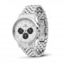 DANIEL WELLINGTON - OROLOGIO ICONIC CHRONOGRAPH ARCH 5-LINK OFF-WHITE PANDA SILVER - 42MM