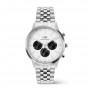 DANIEL WELLINGTON - OROLOGIO ICONIC CHRONOGRAPH ARCH 5-LINK OFF-WHITE PANDA SILVER - 42MM
